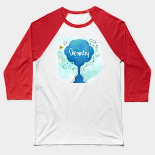 Chemistry Watercolor Baseball T-Shirt